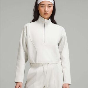 Lululemon Mixed Fabric Half-Zip Pullover
Bone